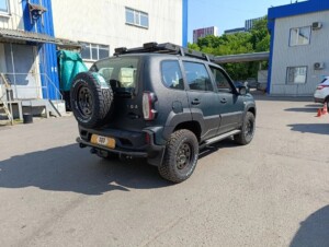 Техцентр Нива777 наши работы: Турбо Нива Тревел 0,5 бар Титан с пневмоблокировками (5)